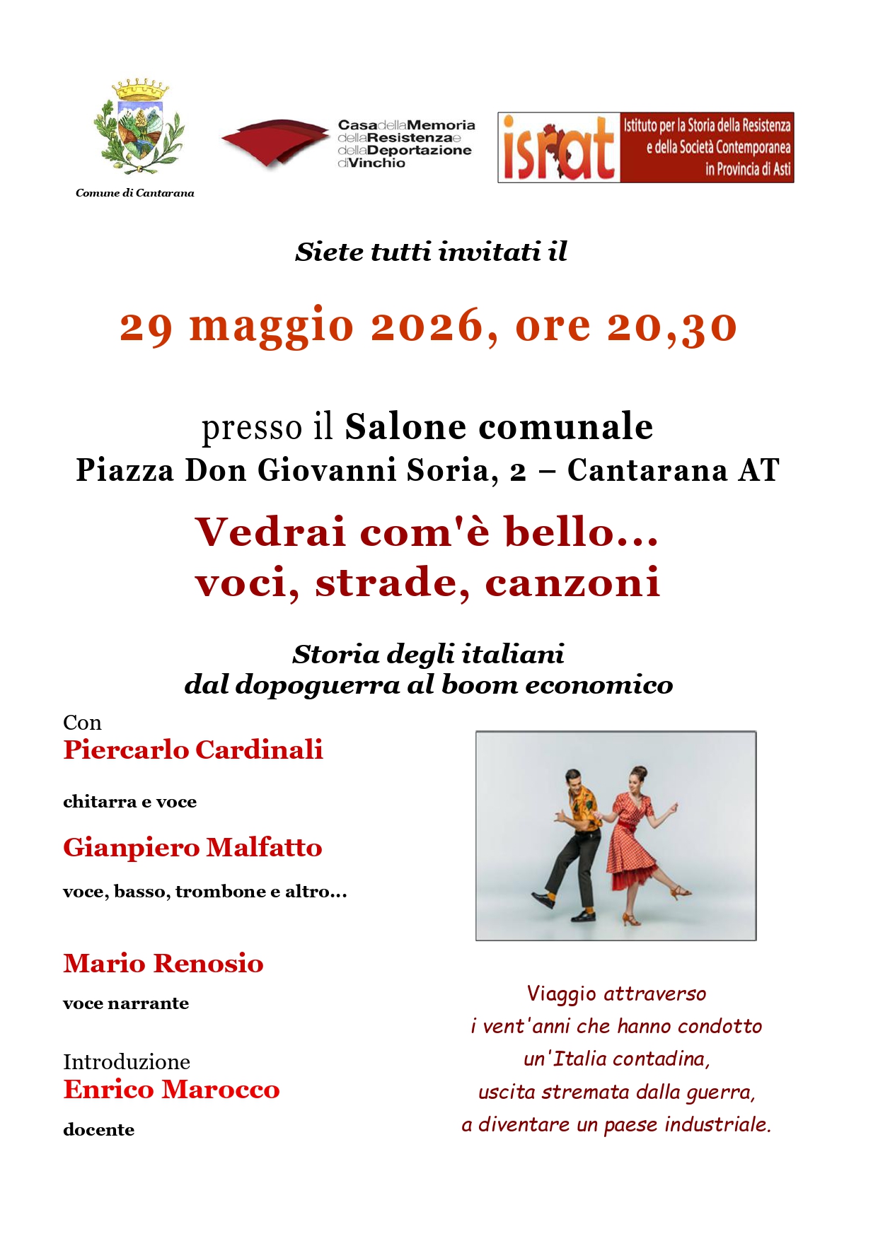 29 maggio Cantarana rivista