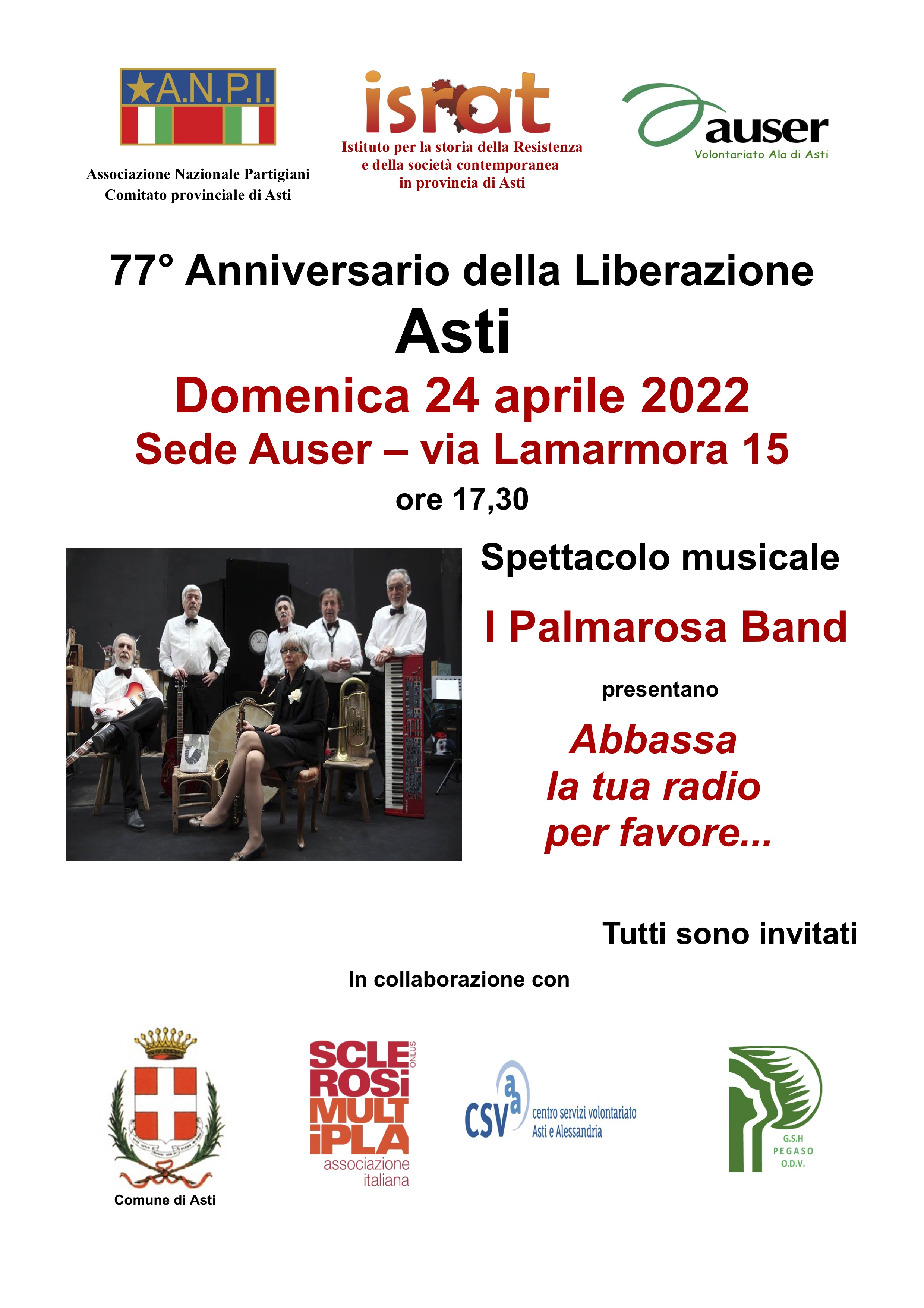 locandina 24 aprile 2022 Auser